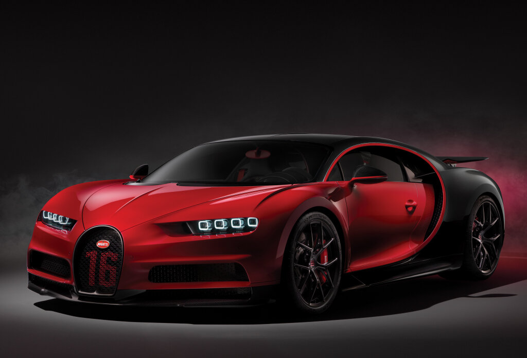 Bugatti Veyron Grand Sport красный