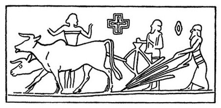 mesopotamian seeder plow