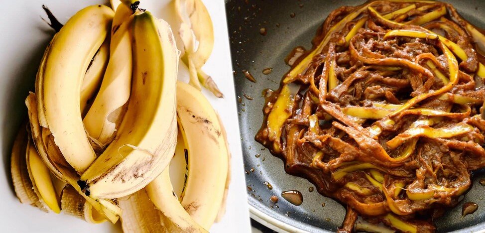 Из шкур бананов можно приготовить различные блюда.