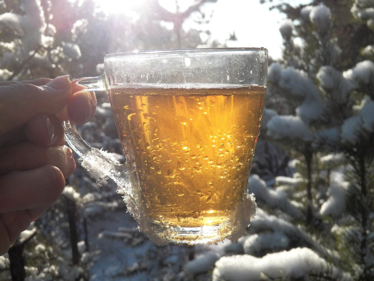 Согревающий и разжижающий кровь напиток с имбирём