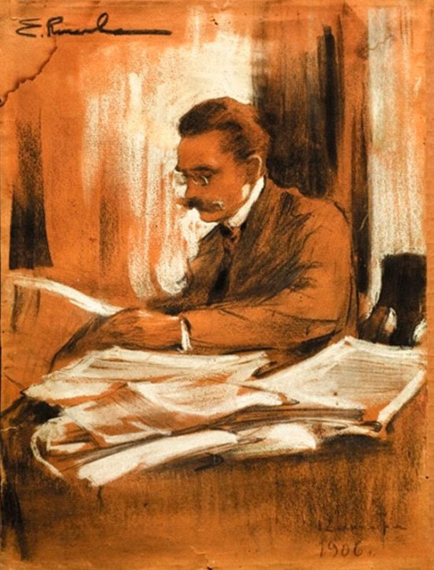 Елена Киселёва. Портрет А. П. Киселева, отца, 1906