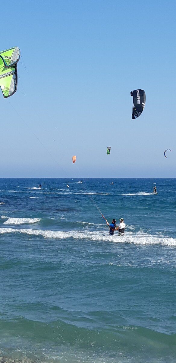 Кайтеры на споте.