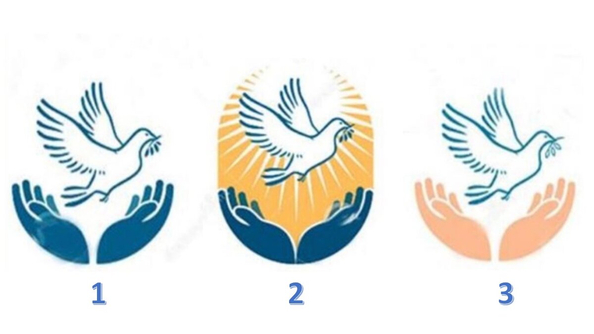 Эмблема руки с птицами