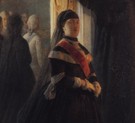 Екатерина II у гроба императрицы Елизаветы