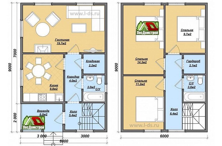 Планировки на сайте ЛесДомстрой