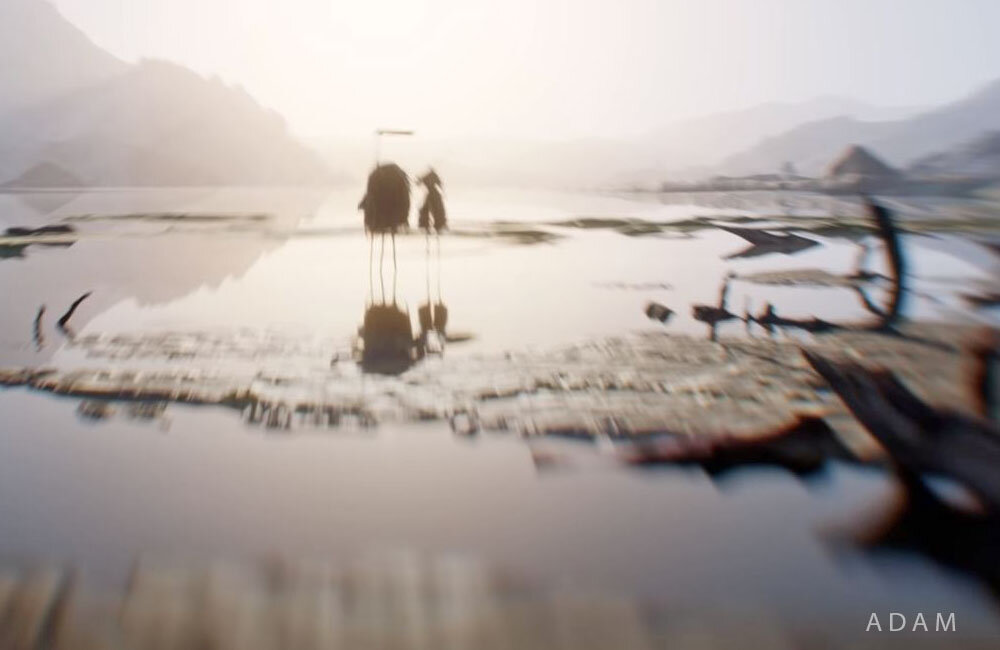 Кадры первого эпизода навевают воспоминание о Дон Кихоте и его оруженосце