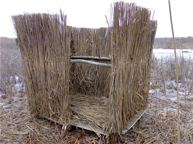 Самодельный скрадок на гуся или утку (фото найдено на просторах интернета) 