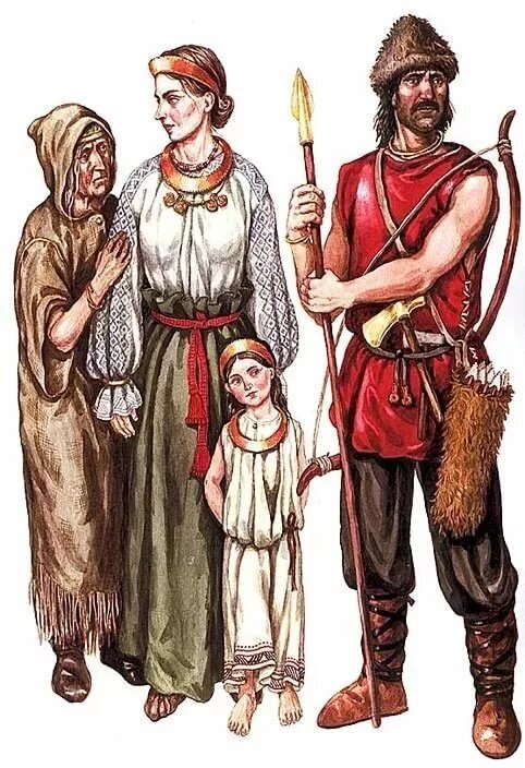 Одежда жителей древней