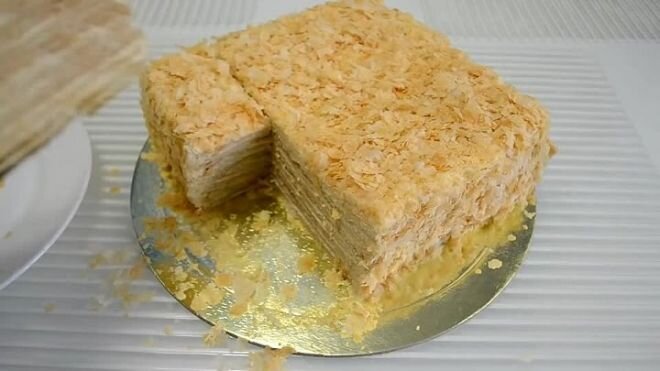 Ленивый «НАПОЛЕОН» Без раскатки коржей! Рецепт торта за 30 минут! Простой, быстрый и вкусный торт