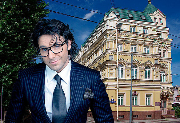 Андрей Малахов и дома на Остоженке. Фото: dni.ru