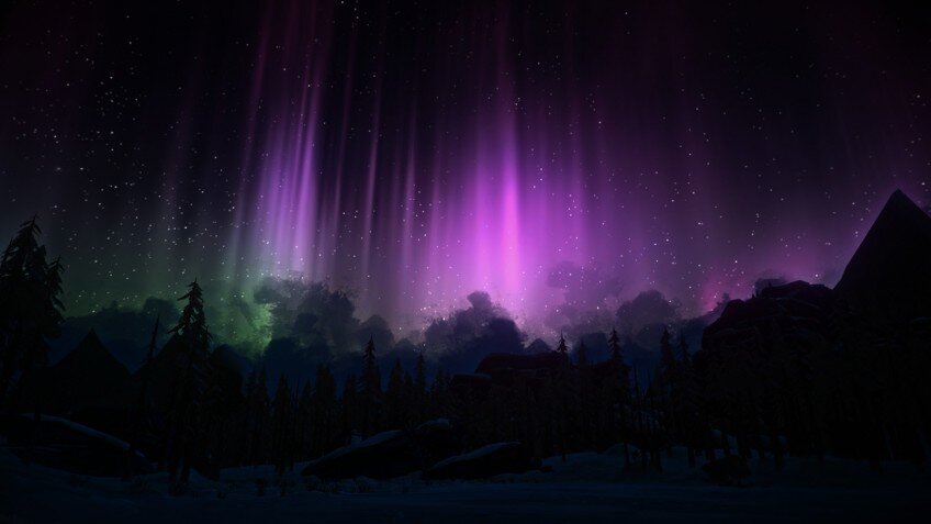Красиво. Это The Long Dark, если что