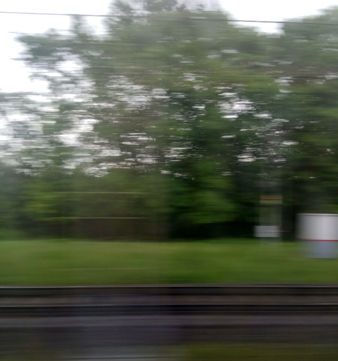 Вот так же пролетает у меня время, как пейзажи за окном электрички. Фото автора