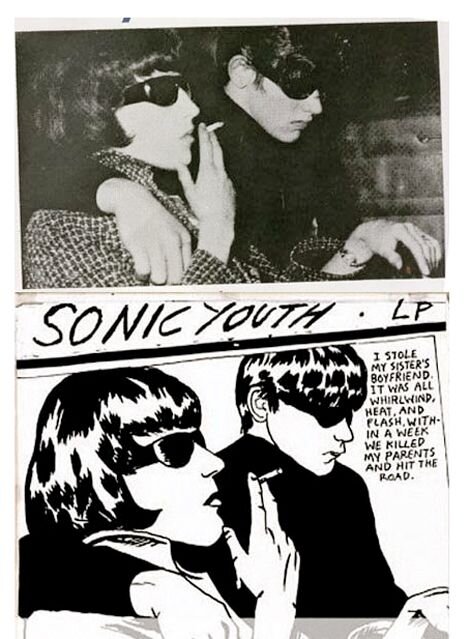 Кстати, эта же пара - Смиты - изображена на обложке альбома Sonic Youth's, что подтверждает масштаб огласки произошедшего)