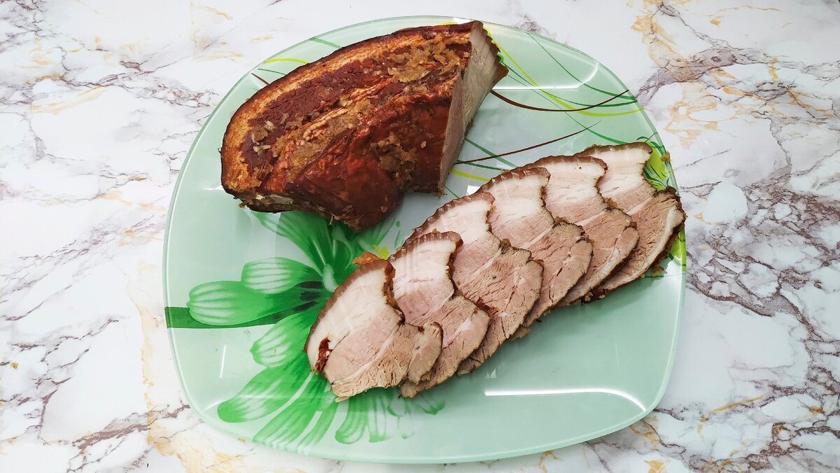 Рецепт грудинки свиной в луковой шелухе в домашних условиях приготовления с фото