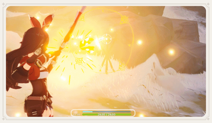 Эмбер полезная! Хотя, впрочем, любой Пиро персонаж сможет здесь помочь..