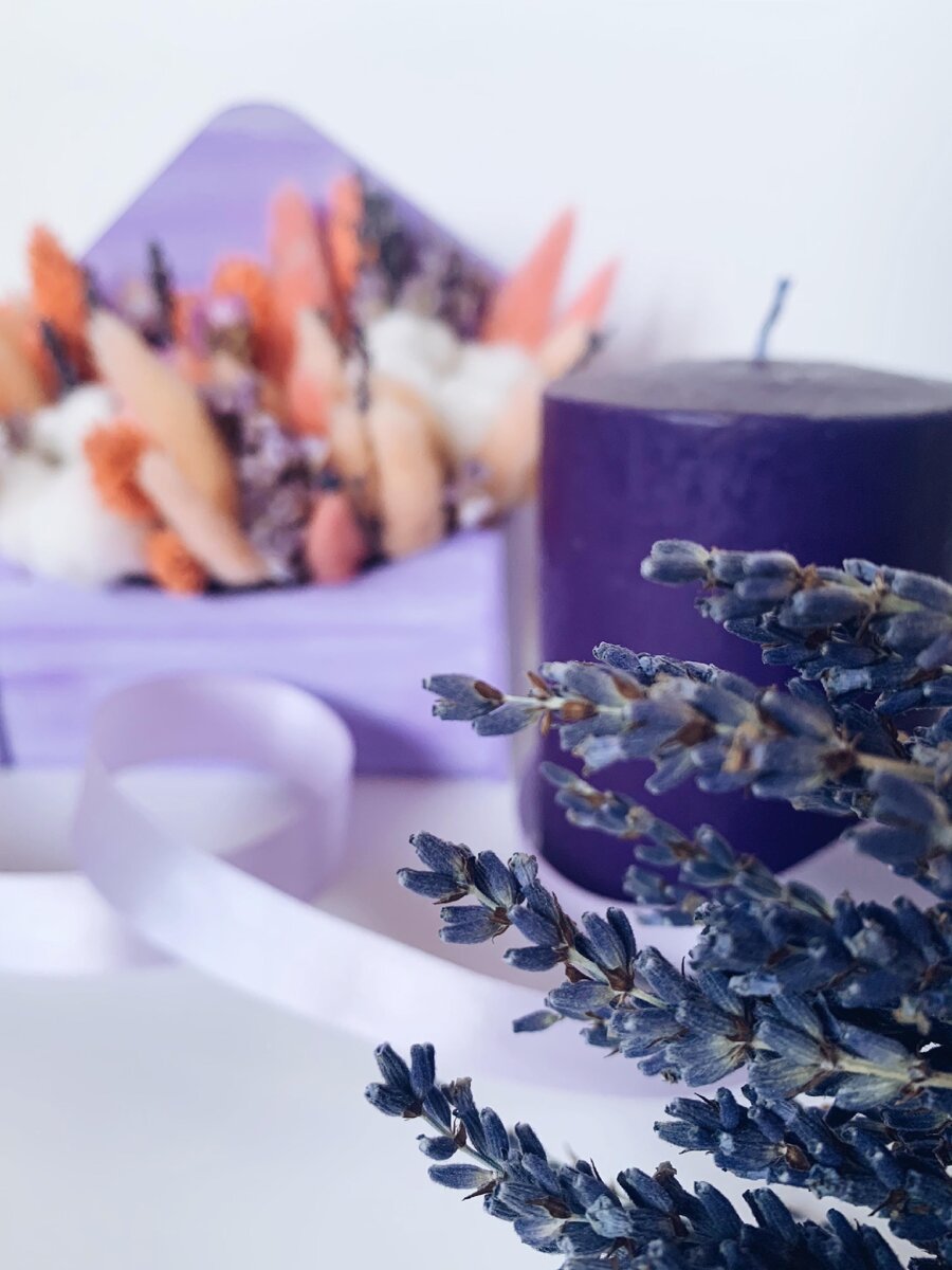 Конвертик с сухоцветами