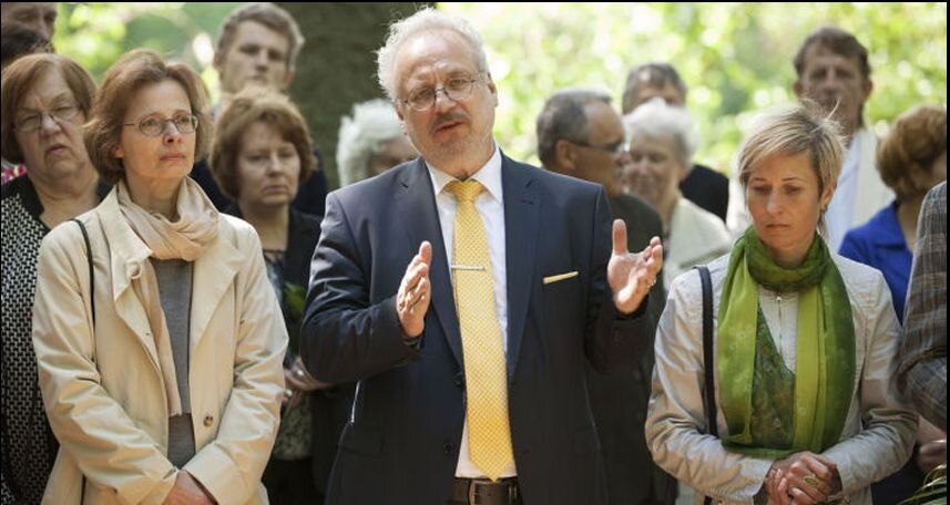 Президент Латвии Эгил Левит сетует на уменьшение использования латышского языка. Пресс-фото 