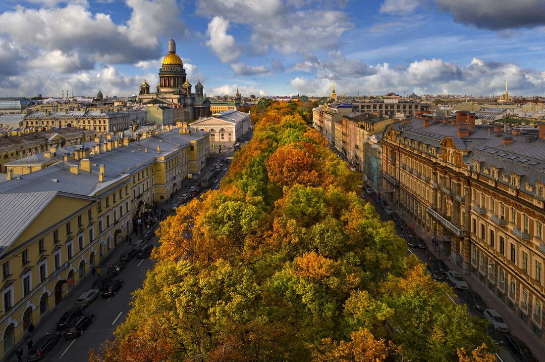 Санкт петербург осенью