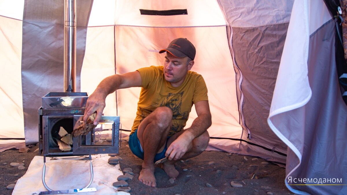 Печь для палатки и отдыха на природе сделанная своими руками
