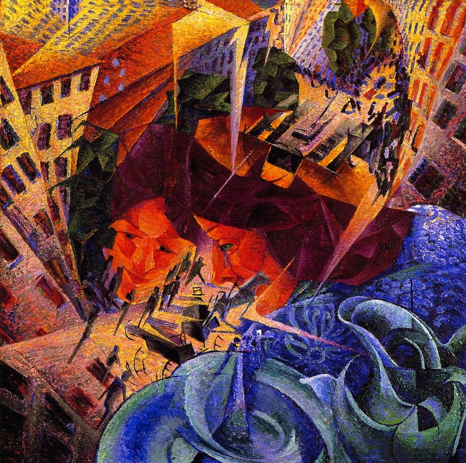 Динамизм. Умберто Боччони. Футуризм Боччони. Умбе́рто Боччо́ни футуризм. Умберто Боччони «симультанные образы», 1911.