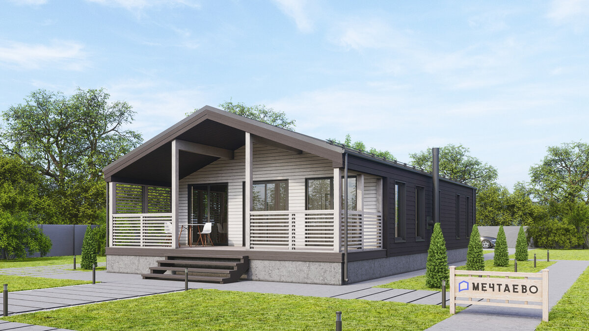 Проект каркасного дома для свободных  и дерзких