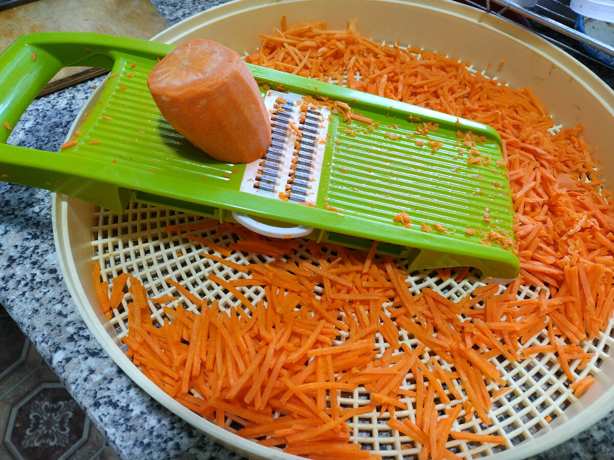 Натерла на корейской терке