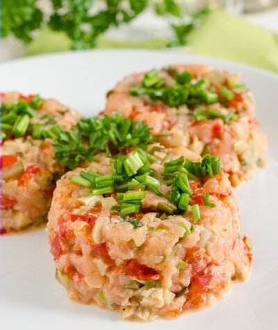 Тартар всегда нарядный и аппетитный