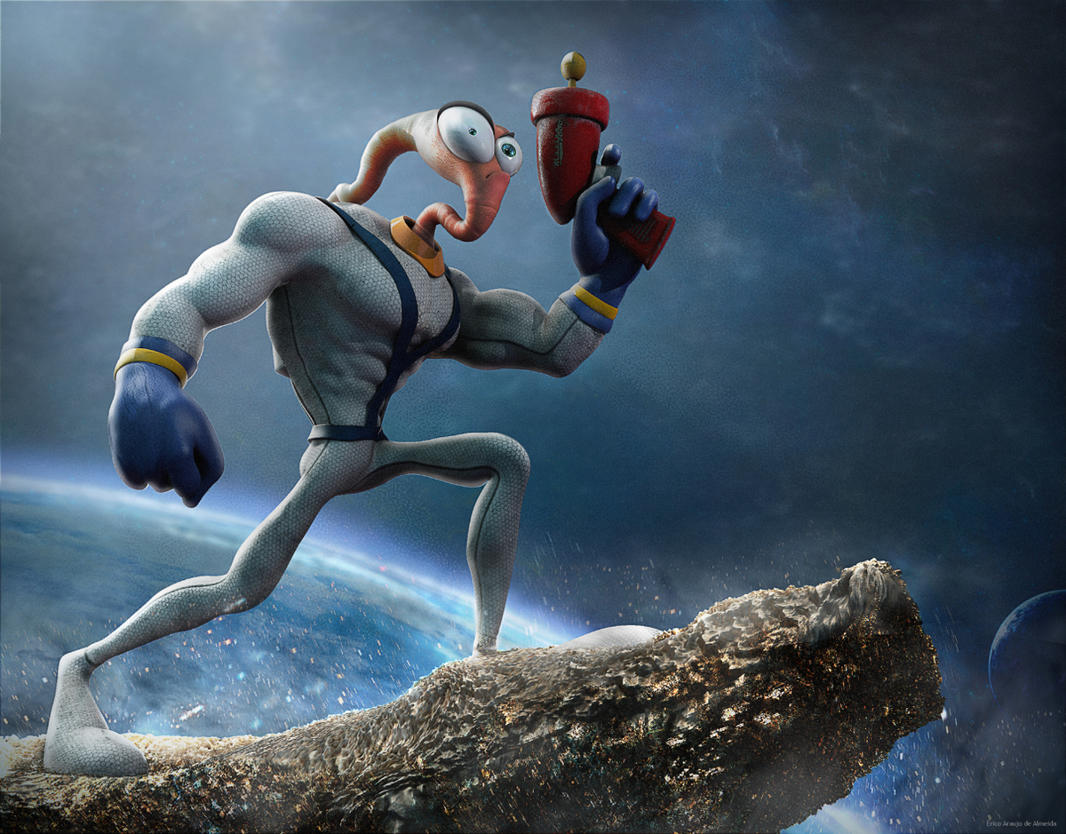 Джимм джимми. Червяк Джим. Earthworm Jim игра. Земляной червяк Джим. Червяк Джим арт.