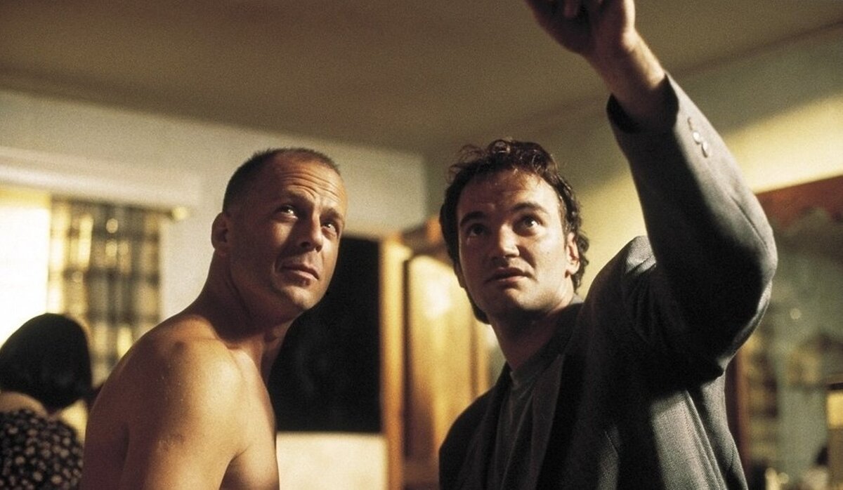 Фото со съемок «Криминального чтива». Кадр с  filmpro