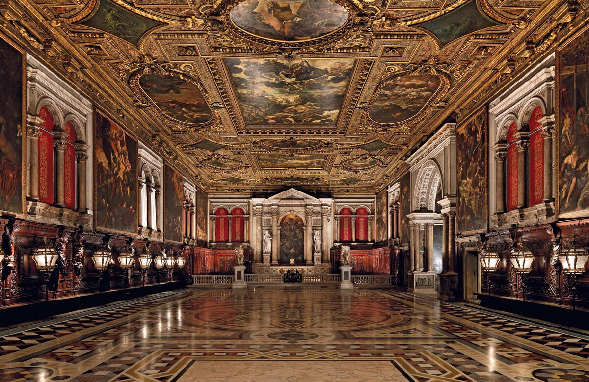 Зала второго этажа скуолы Гранде ди Сан-Рокко