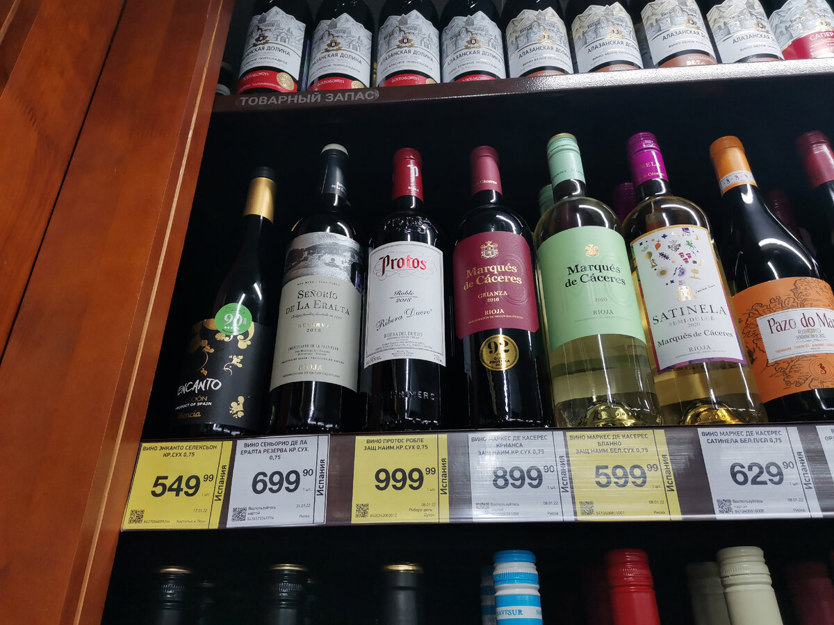 Испанские вина.