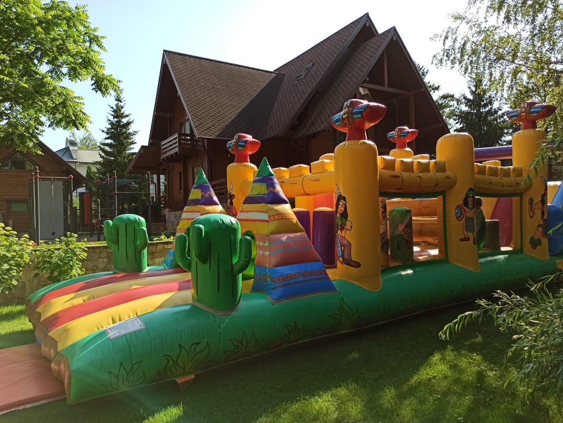 Полоса препятствий "Индейская деревня" из моей коллекции аттракционов www.es911.ru