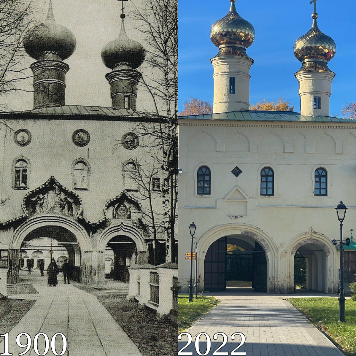 Старинный русский город Тихвин до революции и сейчас | Now&Then Russia |  Дзен