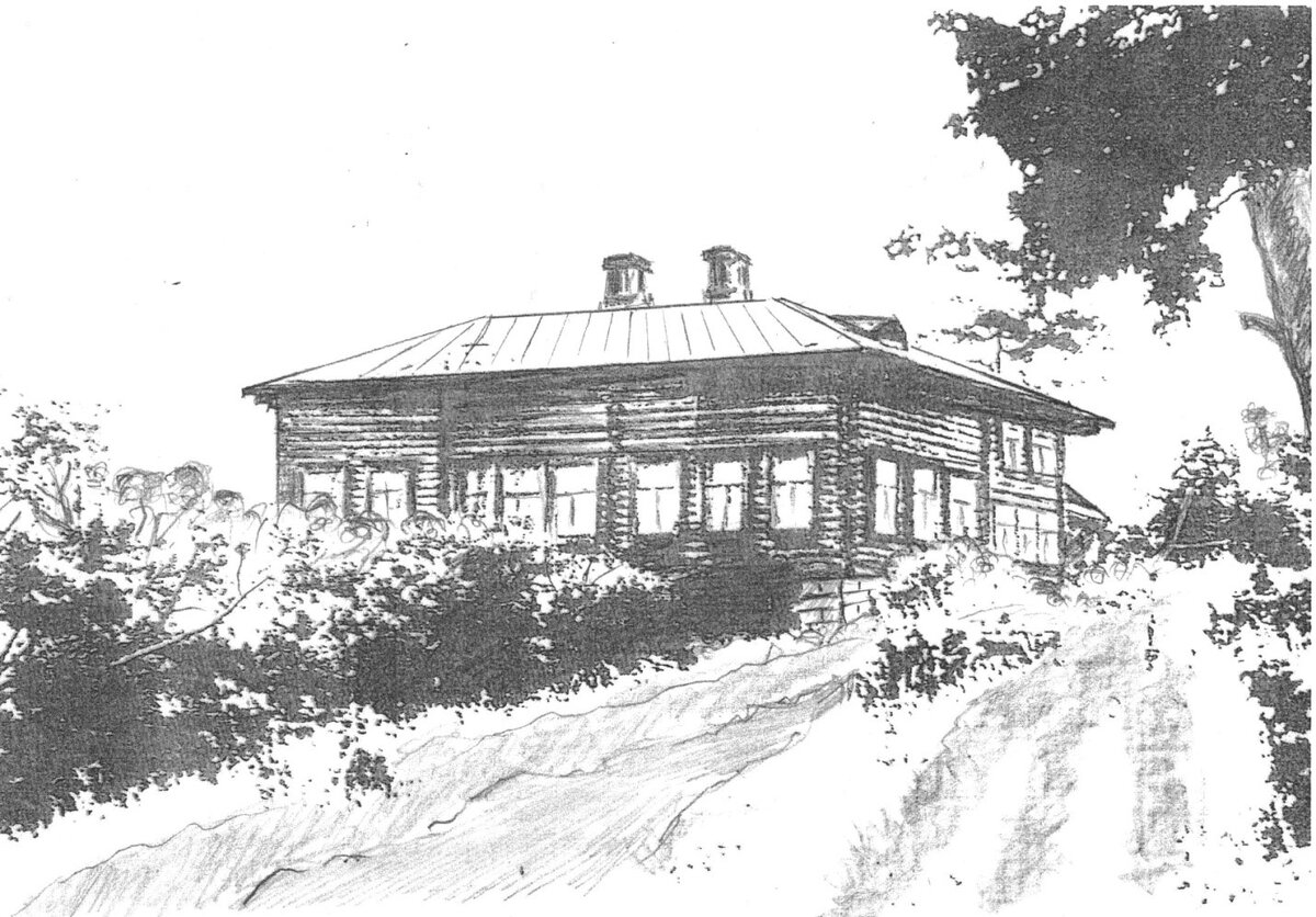 Усадьба в Богучарово. Усадебный дом  Киселевых, Воронецких в Богучарово. 1960-е гг .
