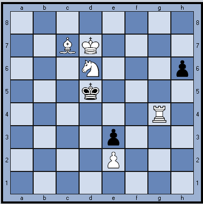 Белые начинают и ставят мат в 3 хода.