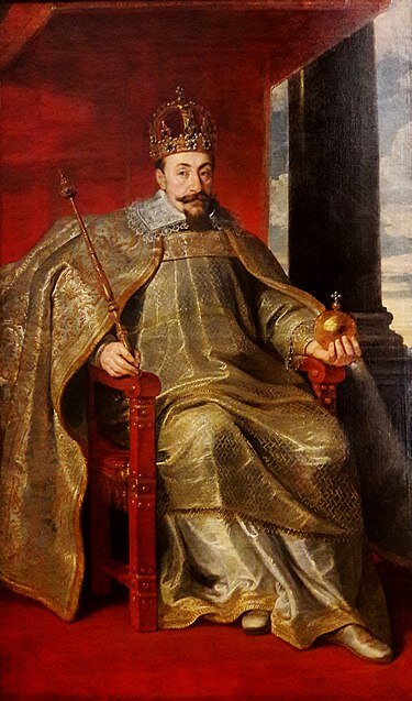 Сигизмунд III (20 июня 1566 — 30 апреля 1632) — король польский и великий князь литовский с 27 декабря 1587 года, король шведский с 27 ноября 1592 по июль 1599 года, внук Густава Вазы и Сигизмунда Старого, сын шведского короля Юхана III и Екатерины Ягеллонки, отец Владислава IV