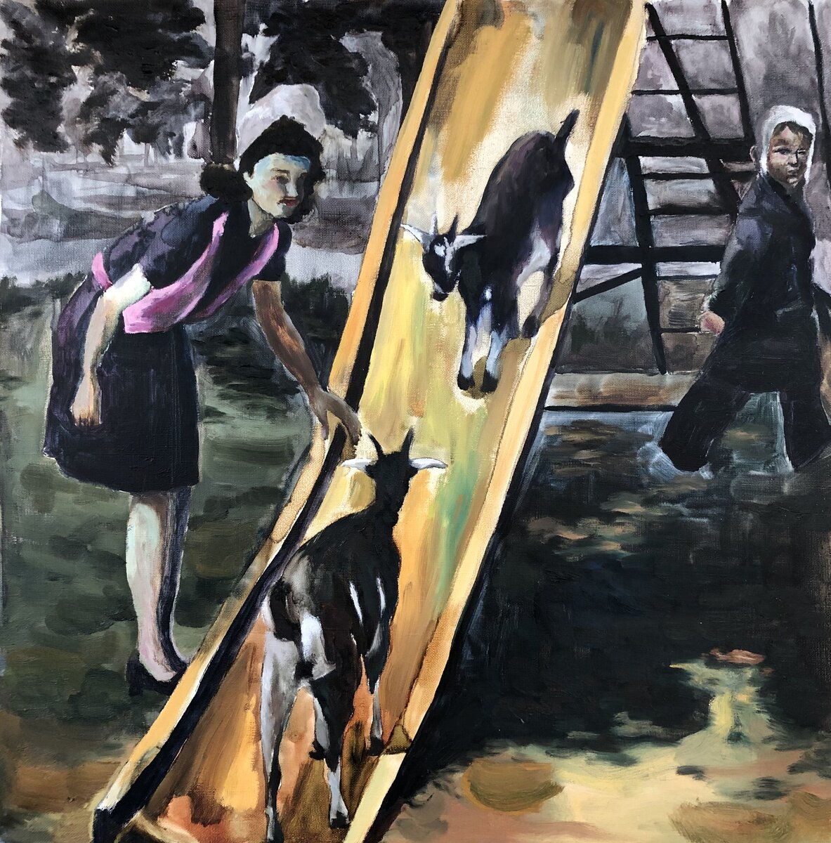 Домбровская Евгения, 60×60, масло/холст