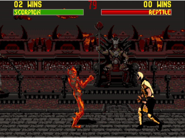 Достаточно не простое фаталити, в исполнении Скорпиона