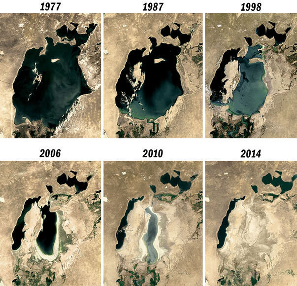Откуда взялись города на дне высохшего Аральского моря и сможет ли сюда вернуться вода?