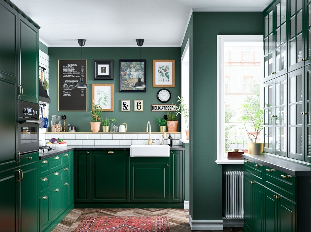 У ИКЕА новая кухня зеленого цвета в серии 