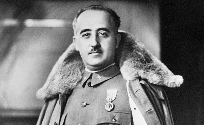 Франциско Франко,фашистский диктатор,сумевший удержать свою власть после второй мировой войны