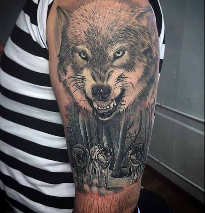 Значение татуировки волка