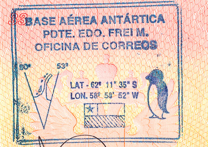 Сувенирная печать Чилийской антарктической станции