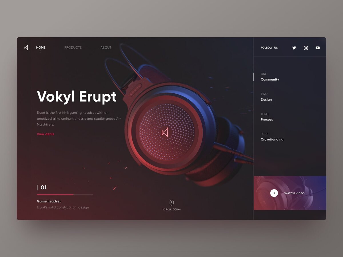 Пример экрана с 3D графикой