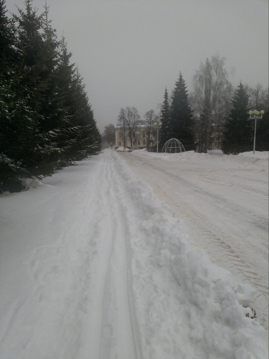 Лыжня в Сквере Нуриева