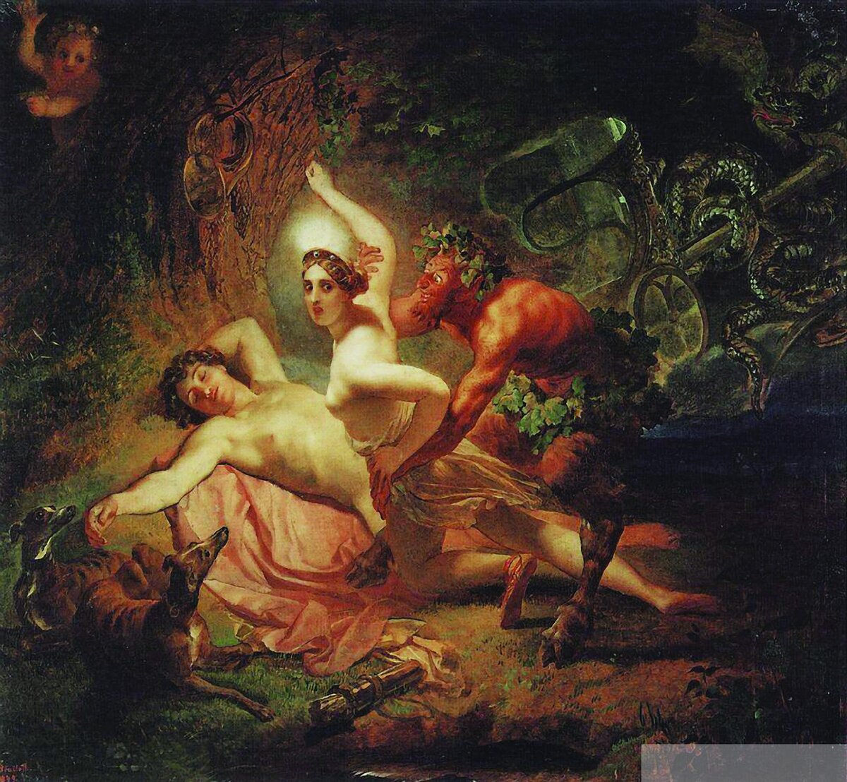 Картина Карла Брюллова «Эндимион и Диана»