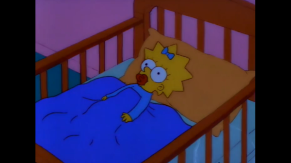 Классическая Мэгги. 2 года. Фрагмент сериала Симпсоны, s03e15