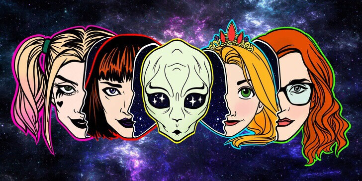 Сосредоточьтесь на центральном изображении инопланетянина и затем окиньте взглядом всю картинку. Какой образ привлек ваше внимание и вызвал чувство неудобства или даже тревоги?