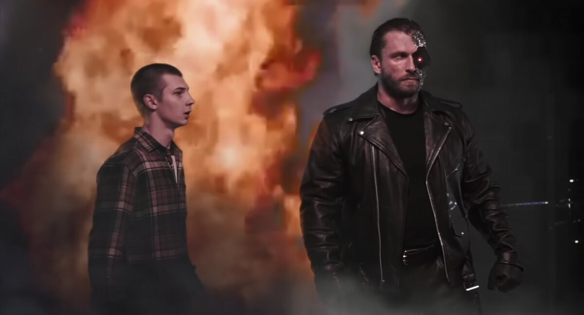 Кадры из фильма "Klokonator", по мотивам к/ф "Терминатор". 8-я серия проекта "Невыходные". 