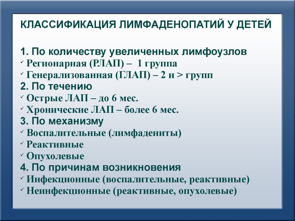 Воспаление лимфоузлов — причины, симптомы, лечение